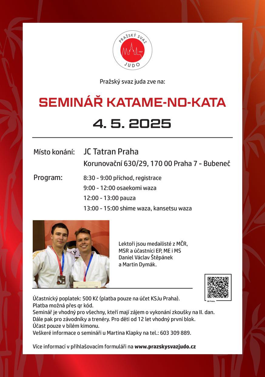 🥋 Seminář KATA – přijď si rozšířit své judo obzory!